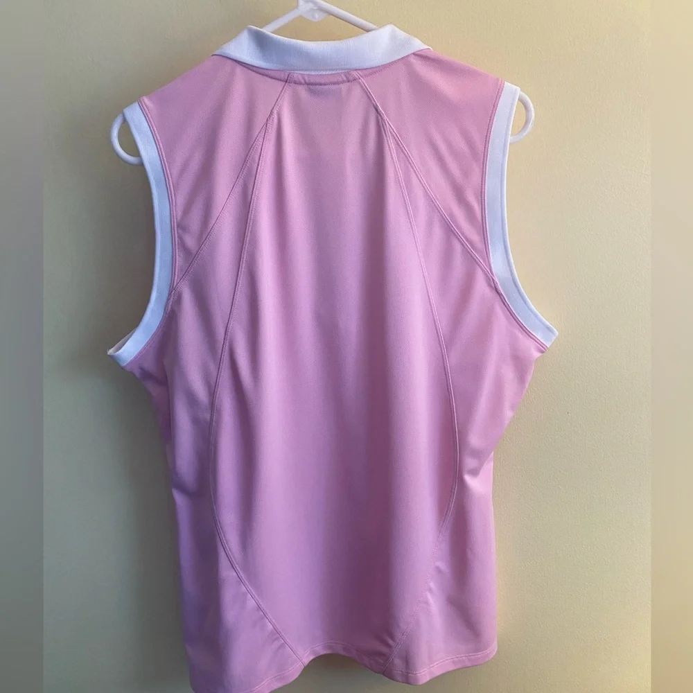 NWOT Nike Women's Golf Sleeveless Polo Sleeveless w/Collar and Dri Fit Design - Picture 5 of 5